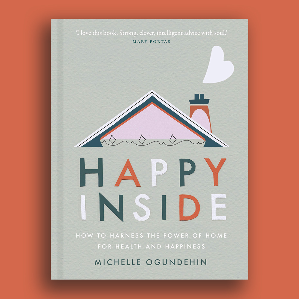 Happy Inside Jacket on orange background